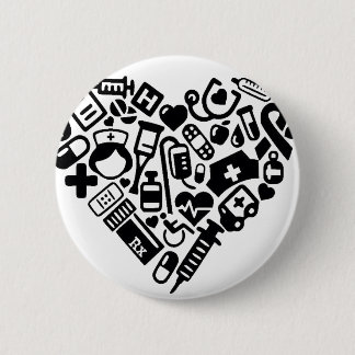 Zuster HEART Ronde Button 5,7 Cm