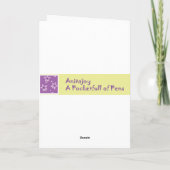 Zuster, het Denken aan u Kaart (Achterkant)