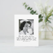 Zuster - Het spijt me... geen koffie voor jou. Briefkaart (Staand voorkant)