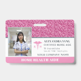 Zuster Home Health Aid Foto Badge