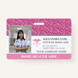Zuster Home Health Aid Foto Badge