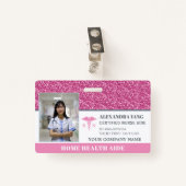 Zuster Home Health Aid Foto Badge (Voorkant met clip)