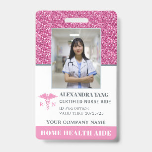 Zuster Home Health Aid Foto Badge