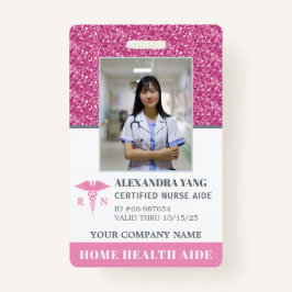 Zuster Home Health Aid Foto Badge