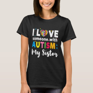 Zuster I Love Heart Special Autisme Awareness T-shirt