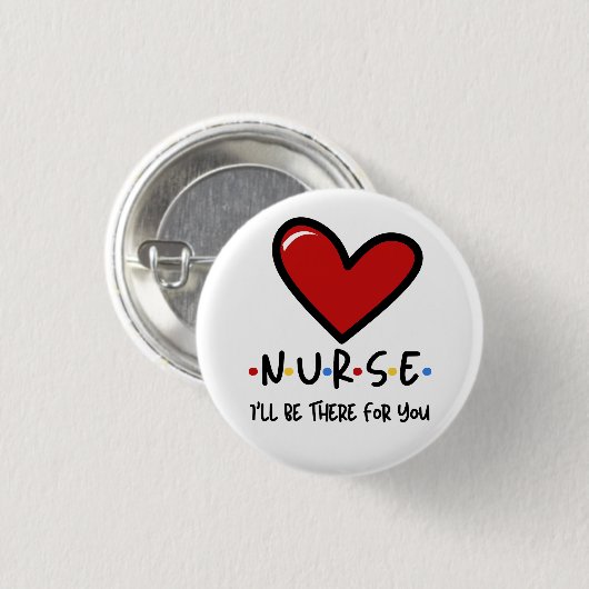 Zuster, ik ben er voor je. ronde button 3,2 cm (Voorkant /achterkant)