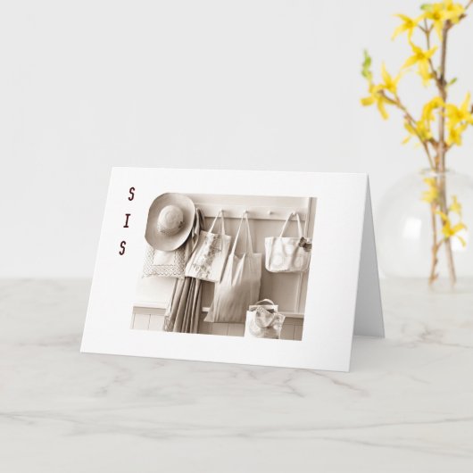 ZUSTER, IK HOOP DAT UW VERJAARDAG NET ZO BIJZONDER KAART (Gele Bloem)