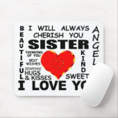 Zuster ik hou van je muismat (Met muis)