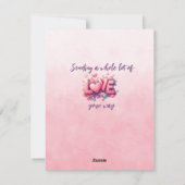 Zuster, ik hou van je Valentijn Feestdagenkaart (Achterkant)