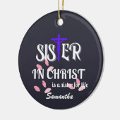 Zuster in Christelijke hars Keramisch Ornament (Links)