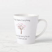 Zuster in de wet, bedoel je de wereld! latte mok (Rechts)