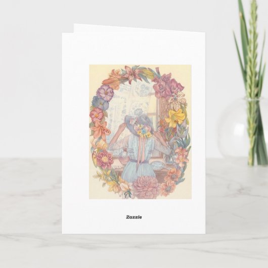 ZUSTER IN DE WET VALENTIJN GROET FEESTDAGEN KAART (Achterkant)