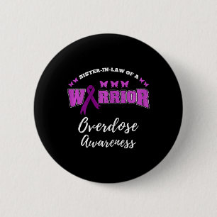 Zuster in de wet van een krijger overdosis bewustz ronde button 5,7 cm