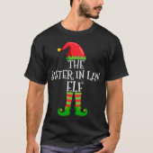 Zuster in Law Elf Family Matching kerstgroup T-shirt (Voorkant)