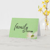 Zuster in Law Polka Dot Birthday Kaart (Gele Bloem)