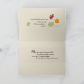 Zuster-in-Law Religieuze Drie laten Thanksgiving a Feestdagen Kaart (Binnen)