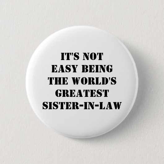 Zuster-in-law Ronde Button 5,7 Cm (Voorkant)