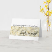 Zuster in Wet Sympathische kaart met Rozen (Gele Bloem)