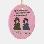 Zuster-inspiratie-siermiddel Keramisch Ornament (Rechts)