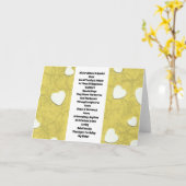 Zuster Inspirerend Kaart (Gele Bloem)