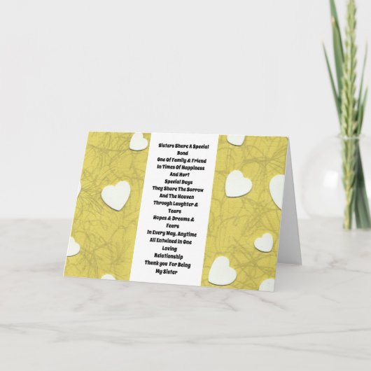 Zuster Inspirerend Kaart (Voorkant)