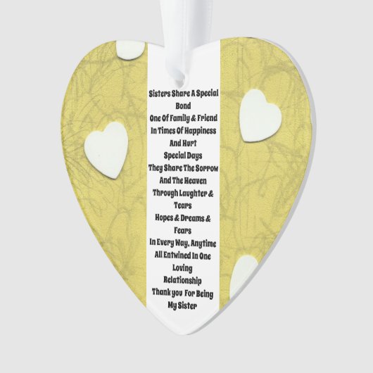 Zuster Inspirerend Ornament (voorkant)