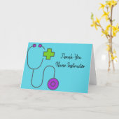 Zuster Instructeur Dank u Kaart (Gele Bloem)