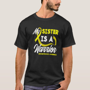 Zuster is een aanhanger van gele lint endometriose t-shirt