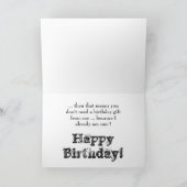 Zuster is een geschenk van God, Verjaardag, wit en Kaart (Binnen)