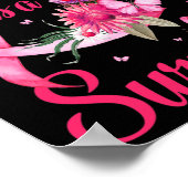 Zuster is een overlevende vlinder borstkanker bewu poster (Hoek)