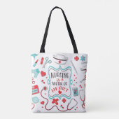 Zuster is het werk van het hart tote bag (Achterkant)