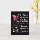 Zuster is mijn beschermer engel in de hemel-herden kaart (Gele Bloem)