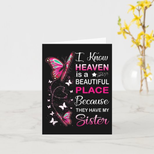 Zuster is mijn beschermer engel in de hemel-herden kaart (Gele Bloem)