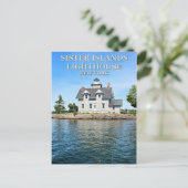 Zuster Islands Lighthouse, Briefkaart New York (Staand voorkant)