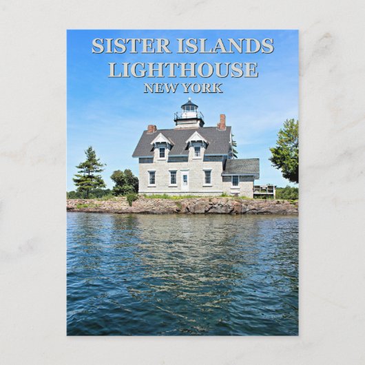 Zuster Islands Lighthouse, Briefkaart New York (Voorkant)