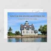Zuster Islands Lighthouse, Briefkaart New York (Voorkant / Achterkant)