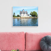 Zuster Islands Lighthouse, New York Canvas Print (Insitu (Woonkamer))