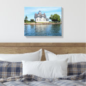 Zuster Islands Lighthouse, New York Canvas Print (Insitu (Slaapkamer))