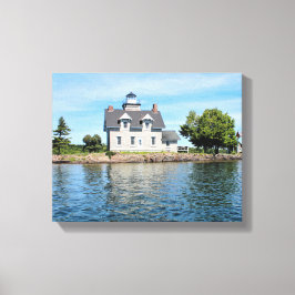 Zuster Islands Lighthouse, New York Canvas Print