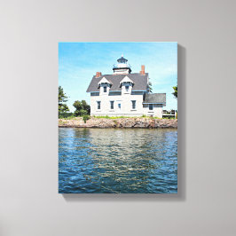 Zuster Islands Lighthouse, New York Canvas Print
