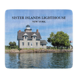 Zuster Islands Lighthouse, New York Cutting Board Snijplank