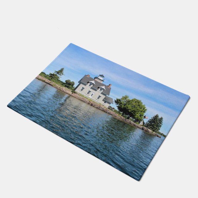 Zuster Islands Lighthouse, New York door Mat (Schuin)