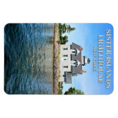 Zuster Islands Lighthouse, New York Flexi Magnet Magneet (Horizontaal)