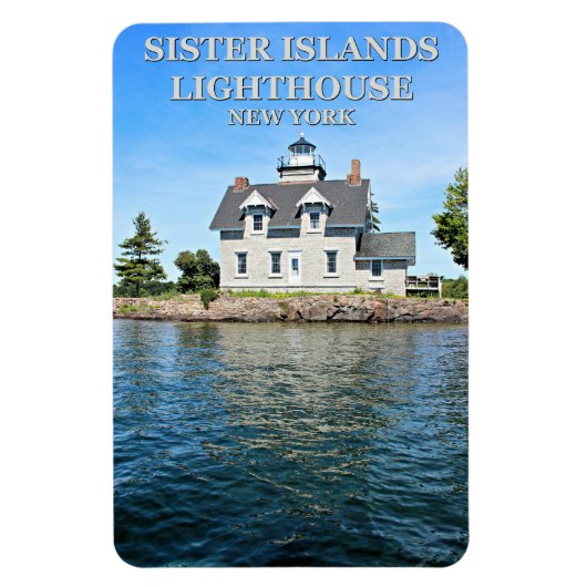 Zuster Islands Lighthouse, New York Flexi Magnet Magneet (Verticaal)