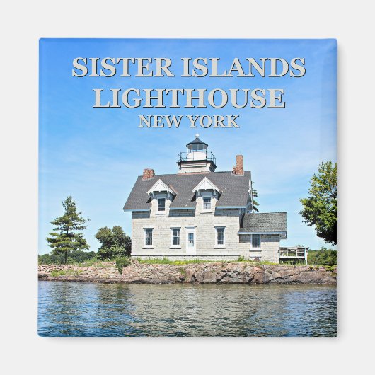 Zuster Islands Lighthouse, New York Magnet (Voorkant)