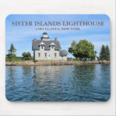 Zuster Islands Lighthouse, New York Mousepad Muismat (Voorkant)