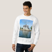 Zuster Islands Lighthouse, New York Sweatshirt (Voorkant volledig)