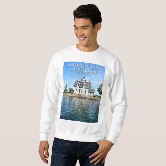 Zuster Islands Lighthouse, New York Sweatshirt (Voorkant volledig)