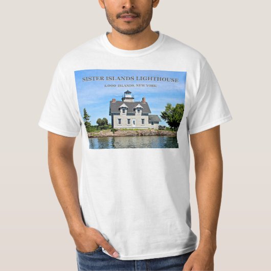 Zuster Islands Lighthouse, New York T-Shirt (Voorkant)