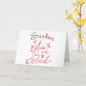 Zuster Je bent dol op je Kaart (Gele Bloem)